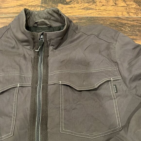Prana mens full zip coat Excellent preowned condition! Dark grey Mens size XL - Picture 2 of 8